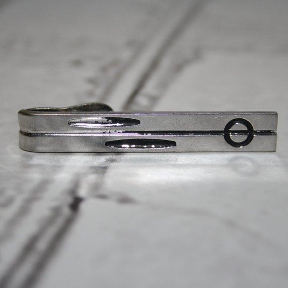 ⚫✨ Vintage Silver Tie Clip · 2" · Men’s ✨⚫ - Picture 1 of 4